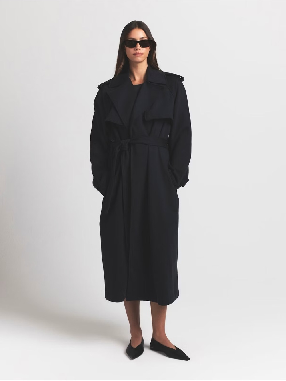 SKIMS Boyfriend Oversized Fleece Trench Coat NWT